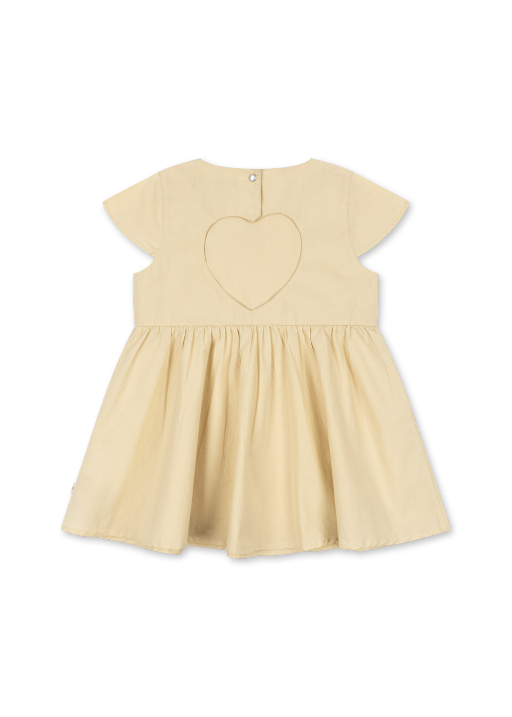 Back view of the Konges Sløjd Hearly dress in Sea mist on a white background