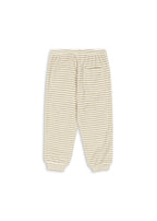 Konges Sløjd Itty sweat pants in Tea stripe, back view on a white background
