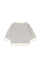 Back view of the Konges Sløjd Itty Sweat Shirt in Flint Stripe on a white background.
