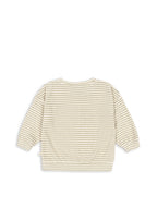 Konges Sløjd Itty sweat shirt in Tea stripe, back view on a white background