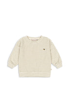 Konges Sløjd Itty sweat shirt in Tea stripe, front view on a white background