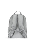 Back view of the Konges Sløjd Juno Backpack in Sleet on a white background.
