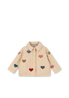 Front view of the Konges Sløjd Juno Collar Jacket in Bon Coeur Coloré on a white background.