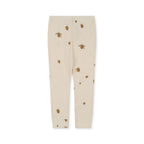 Konges Sløjd Leggings in Lemon, back view on a white background