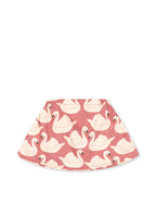 Front view of the Konges Sløjd Magot Skirt in Swan Rose on a white background.