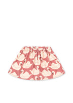 Back view of the Konges Sløjd Magot Skirt in Swan Rose on a white background.