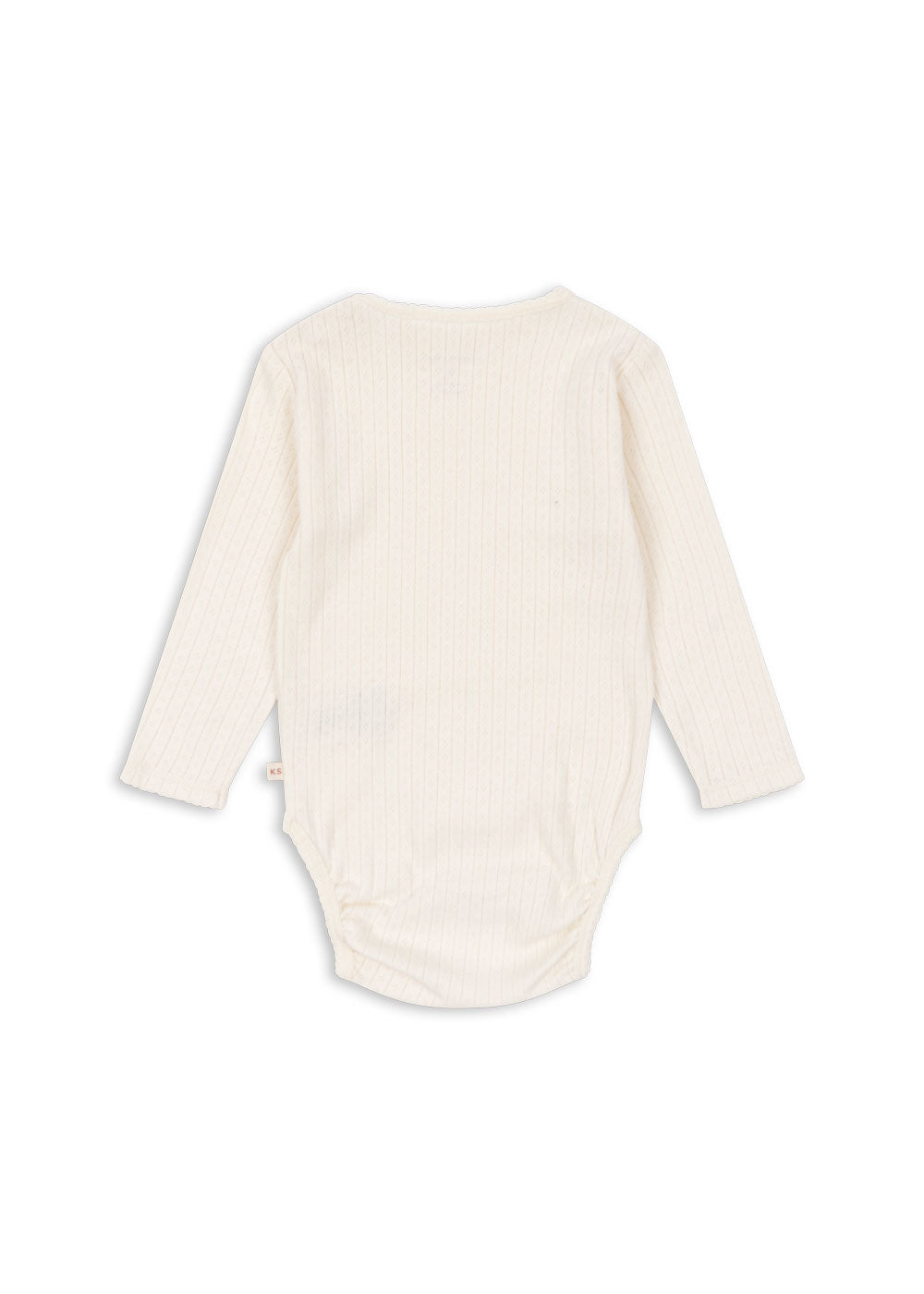 Konges Sløjd Minnie body in Antique white, back view on a white background