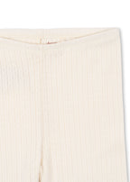 Close-up of Konges Sløjd Minnie pants in Antique white fabric
