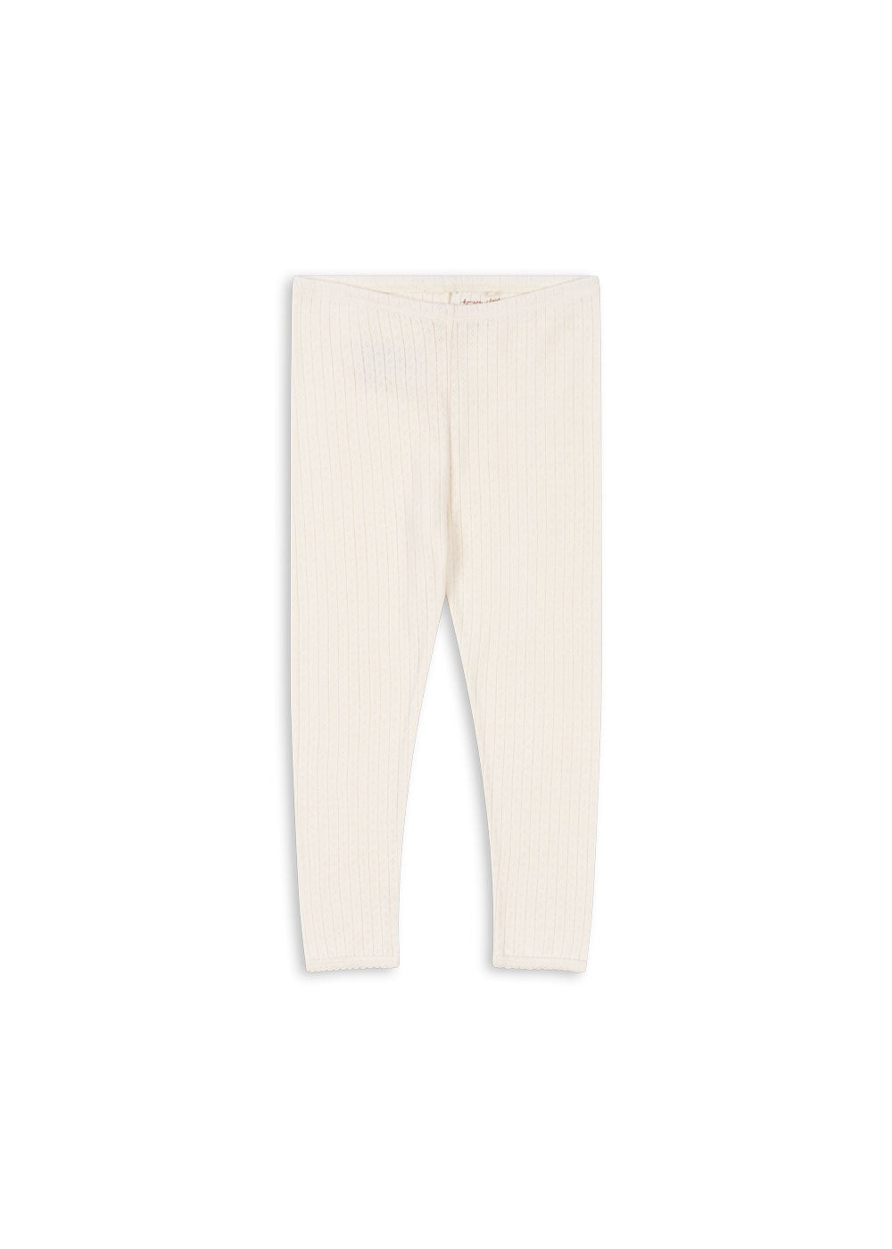 Konges Sløjd Minnie pants in Antique white, front view on a white background