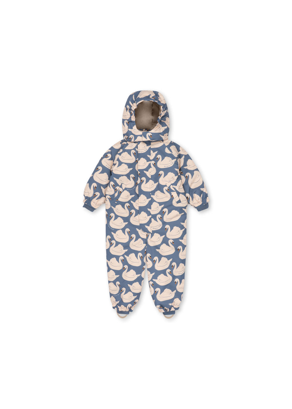 Front view of the Konges Sløjd Nohr in Swan print on a white background