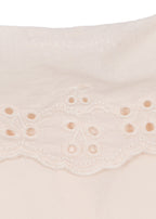 Close-up of the Konges Sløjd Rilo Collar Shirt in Powder Puff on a white background.