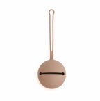 Mushie pacifier case in Natural on a white background