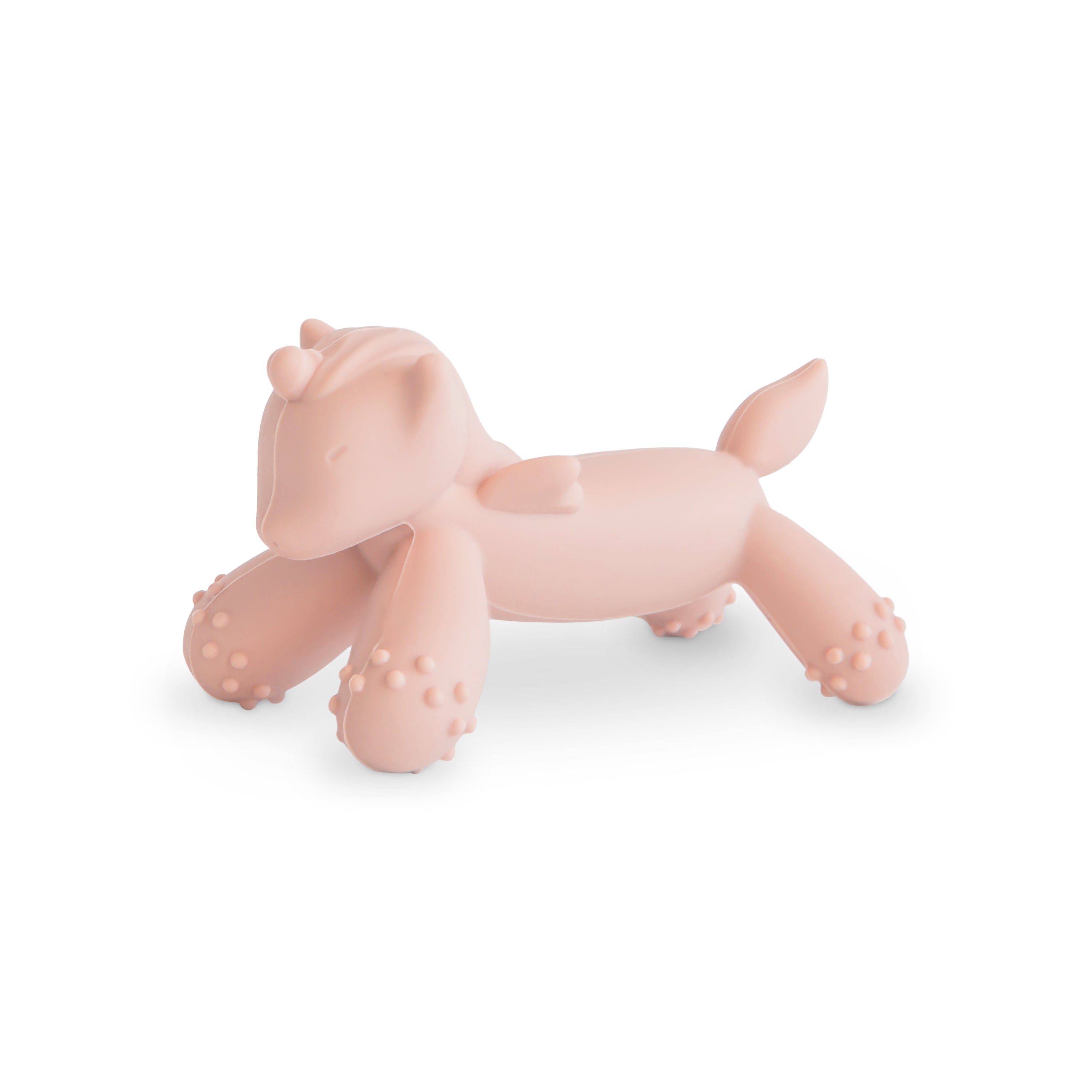 Mushie figurine teether in Unicorn on a white background
