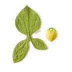 Oli & Carol Lou the Lemon doudou teether in natural rubber on a white background
